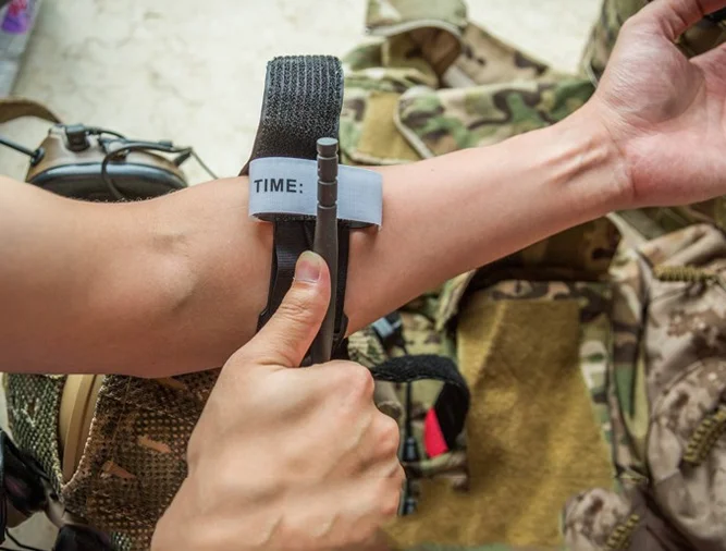 Tough Pneumatic Elastic Combat Application Blood Collection Tourniquet