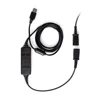 USB QD(quick-disconnecting) adapter compatible with PLT with volume control and mute switch