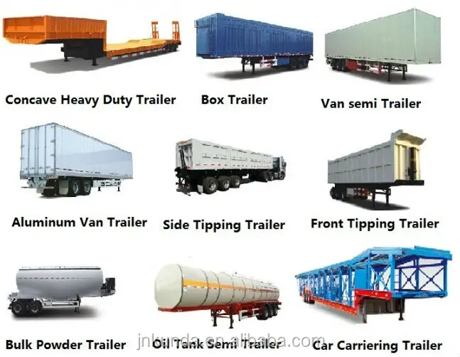 Heavy Duty 3 Axles 60-80 Tons low bed semi trailer for sale in dubai