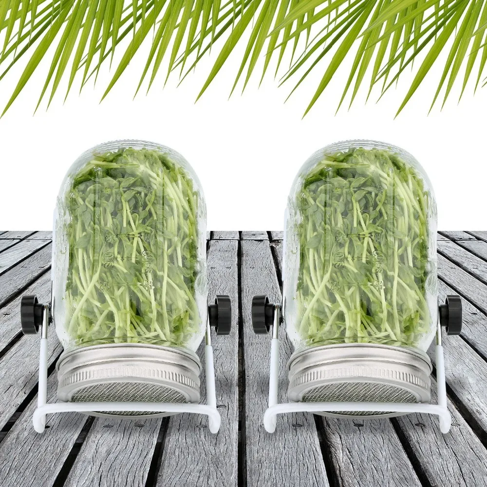 Stainless Steel Sprouting Stands Mason Jar Pot Lid Drain Tablet Rack