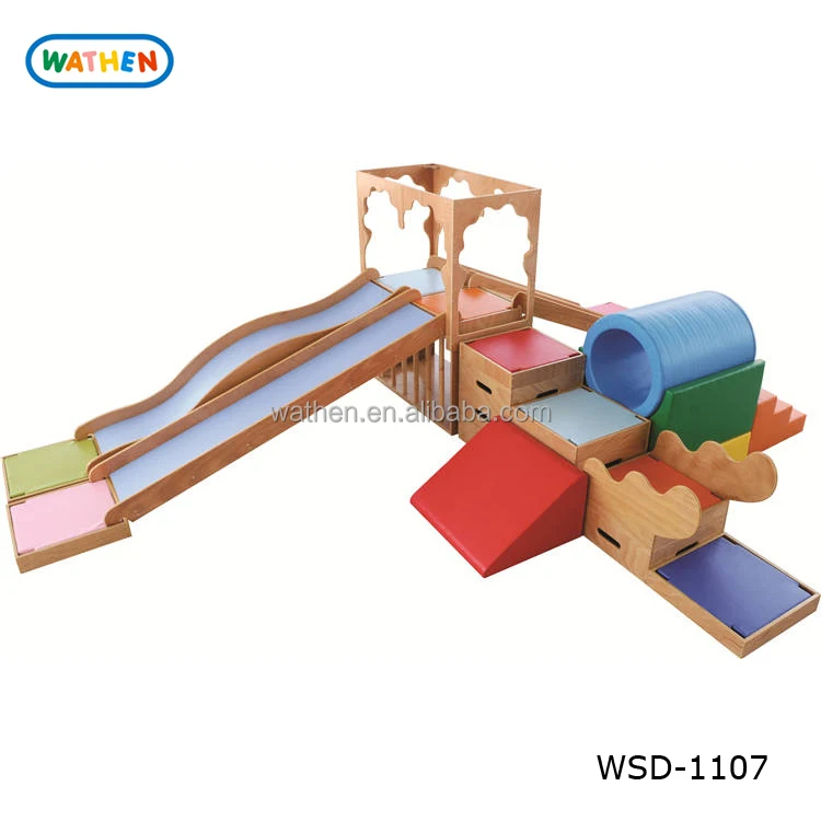 wooden play tunnel