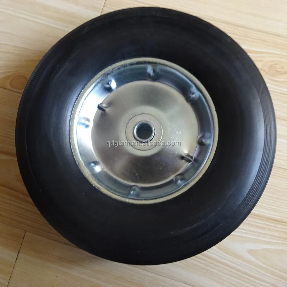 10"x2.5'' solid rubber wheel for hand trolleys and wheel barrow