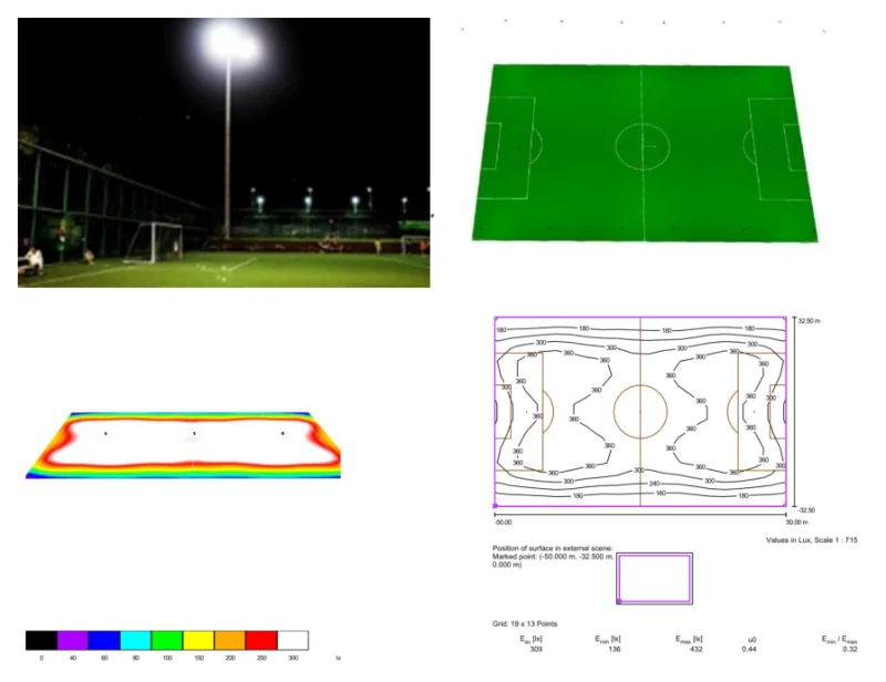 Освещение стадиона проект пример