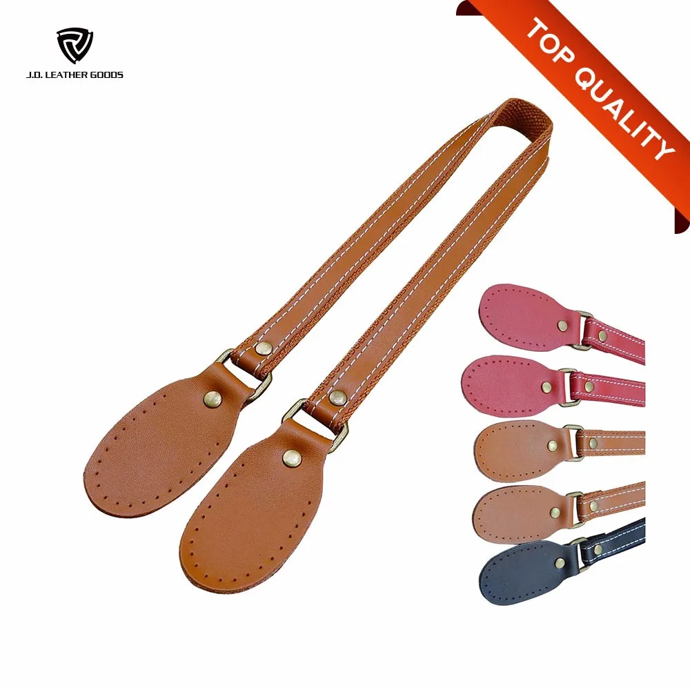 Custom Genuine Leather Bag Strap Fashion Hand Leather Bag Strap For