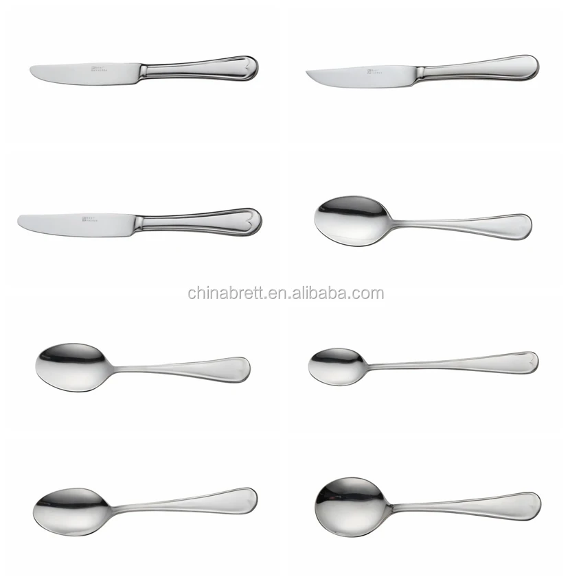 High Quality Used Spoon Fork Set Silver Hoffmayer Stainless Steel 72pcs Cutlery Set