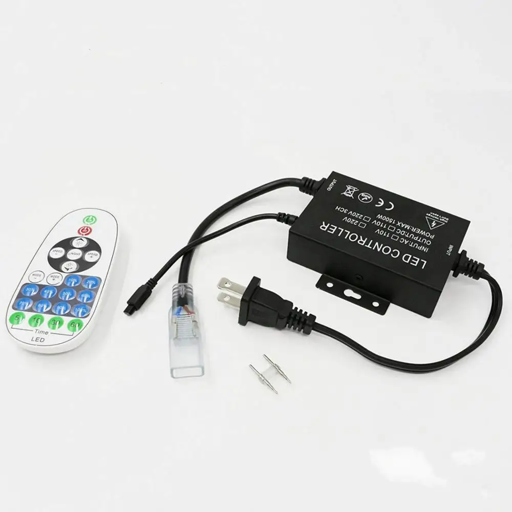 23 Keys Wireless IR Remote Control Timing Device Controller Dimmer For 220V LED Strip