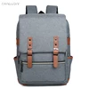 FANLOSN 2018 Men 13 inch Charging Usb women girl backpack schoolbag for teenager Casual College Key Ring bagpack