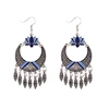 High quality fashion drop dangle women vintage long tassel earrings