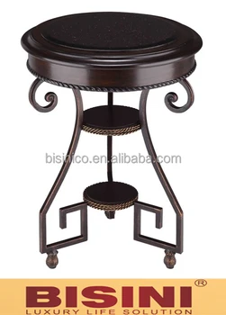 Solid Wood And Cast Iron Living Room Round Shape Side Table End Solid Wood And Cast Iron Living Room Round Shape Side Table End Coffee