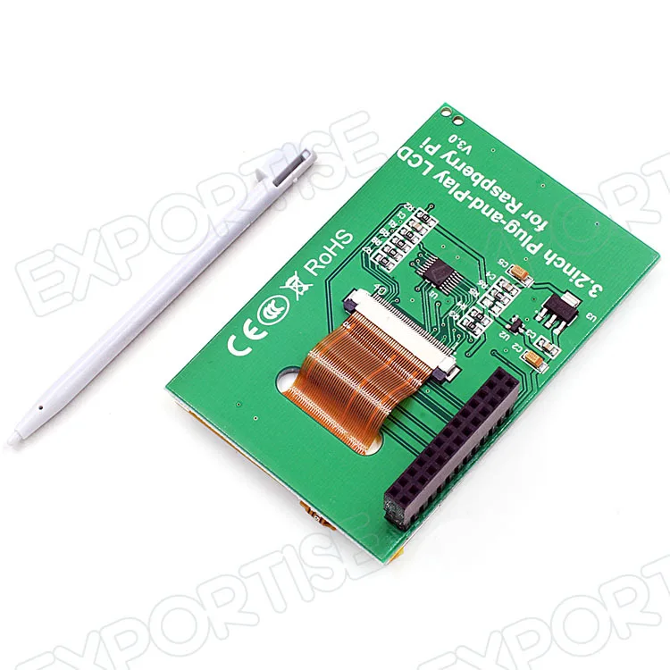 B Plug-and-play de 3.2 Pulgadas Pantalla Táctil Tft Pantalla Lcd Para Raspberry Pi 2