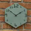 Metatron's Cube Wall Decor Hexagon Wood Clock