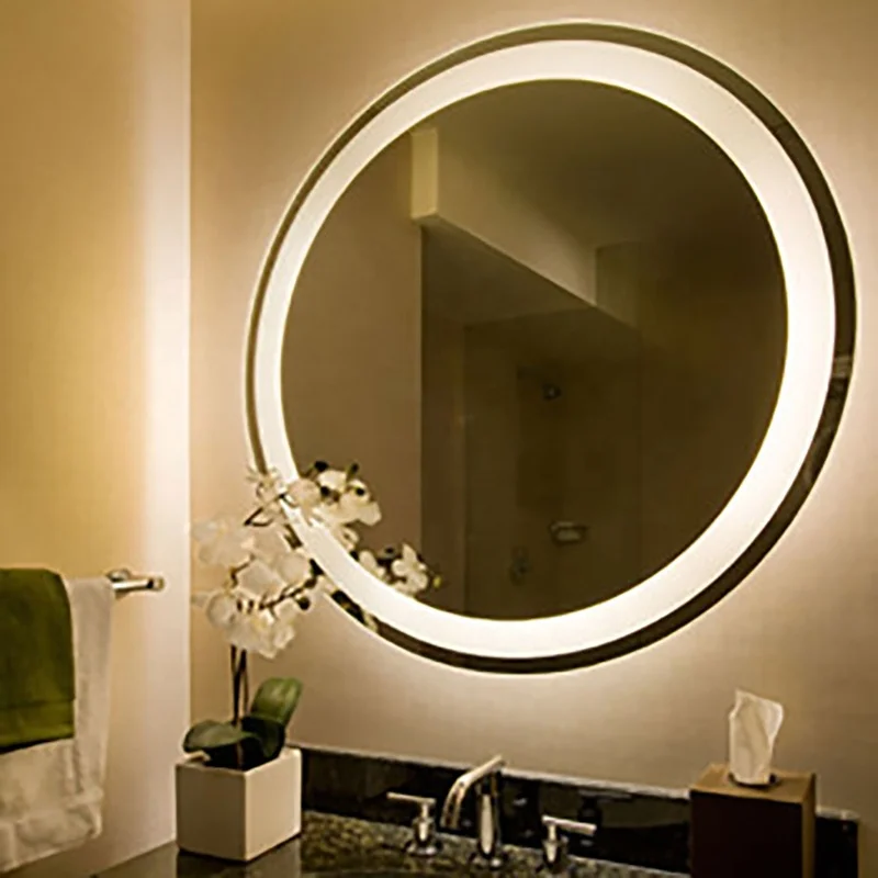 Round Framed 48 Inch Bathroom Round Mirror For Bathroom Led Ip44 - Buy