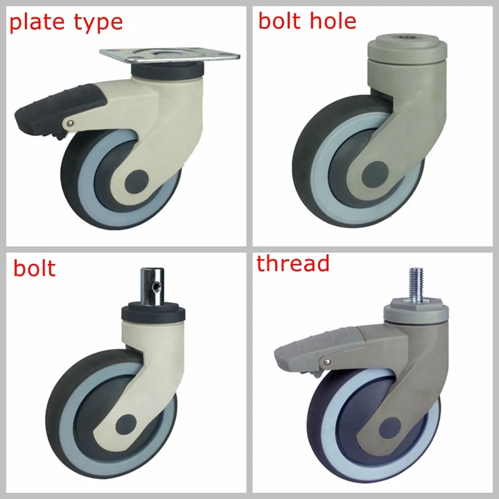 Колеса для медицинских тележек и кроватей