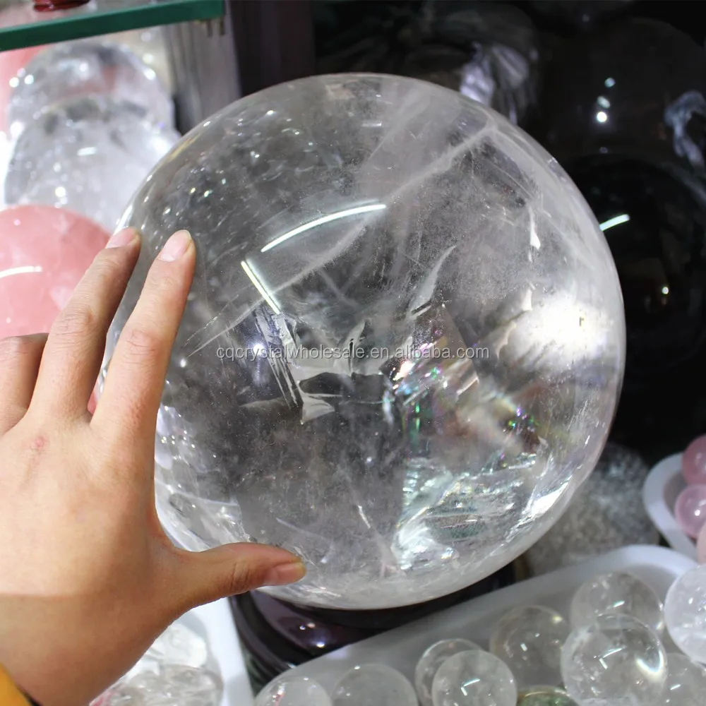 150mm Natural Rock Clear Crystal Sphere Ball,Top Quality Quartz Spheres