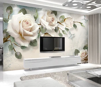 Hd Wallpaper Home Decoration 3d Flower Water Proof Vinyle