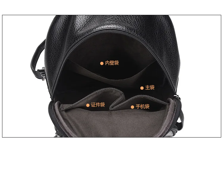 mochilas negras pequeñas mujer