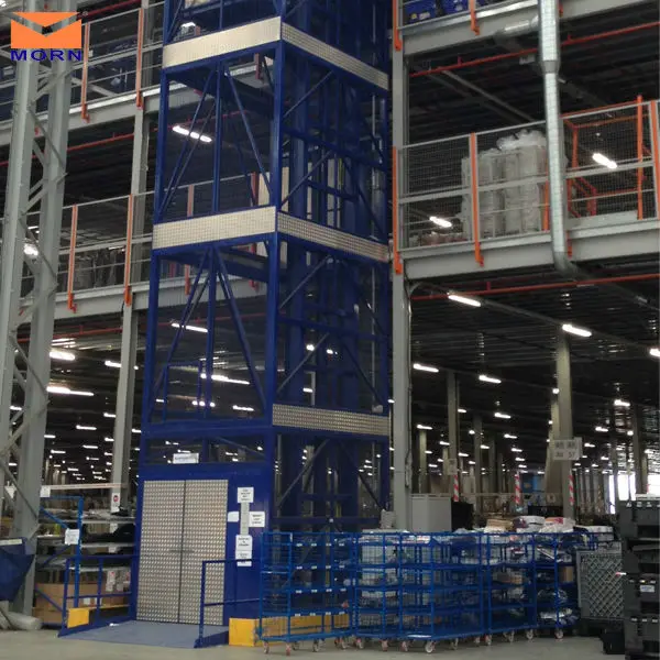Lager gute qualität vertikale material lift hydraulische fracht aufzug