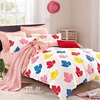 hotsale pigment print cotton canada maple leaves duvet cover quilt bedskirt comforter flat sheet set