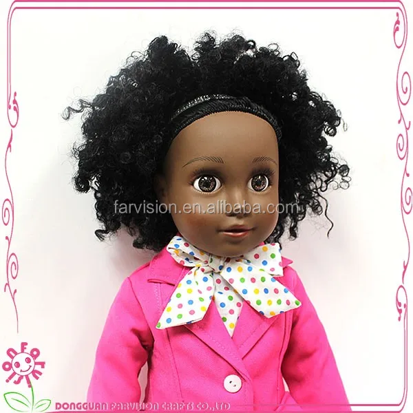 black baby doll with afro