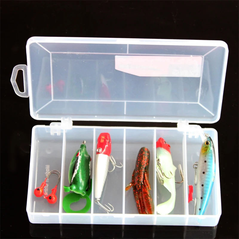 China Wholesale Transparent Plastic Fishing Lure Storage Box Case