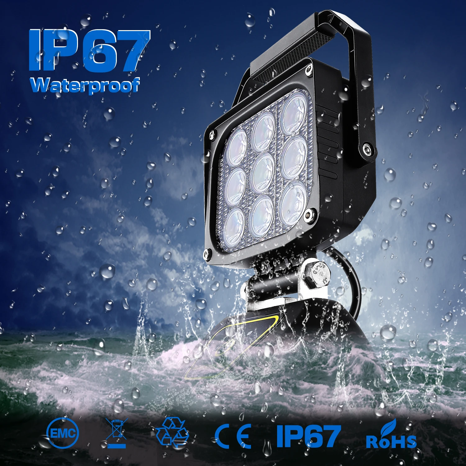 Factory Outdoor Led Strobe Light Flash Strobe Light Square 27w Led Work
