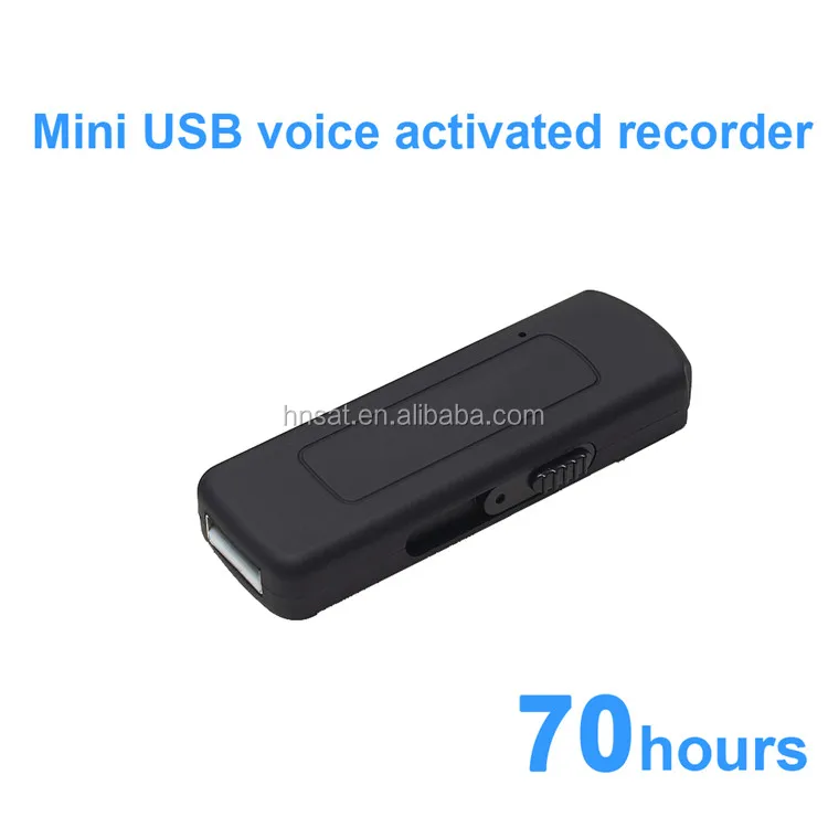 spy hidden usb voice recorder with VOX voice activated recording HNSAT UR-09 4GB 8GB 16GB