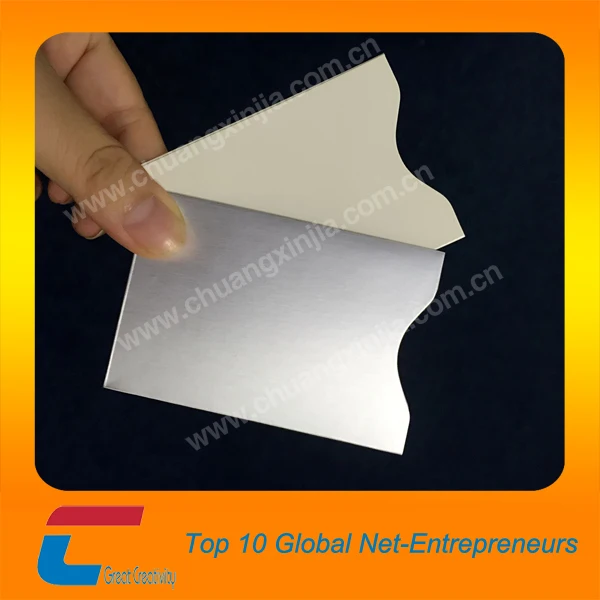 aluminum foil rfid blocking card sleeve for passport protector