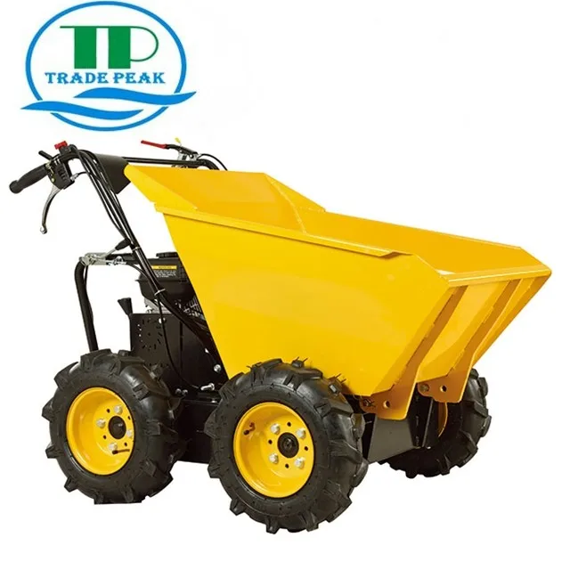 300kg Mini Dumper Fourwheel Wheelbarrow 4x4 Garden Loader Power Barrow