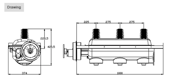 33kV 34.5kV 36kV 40.5kV SF6 Gas Load Break Switch  Indoor Epoxy Resin Enclosure.jpg