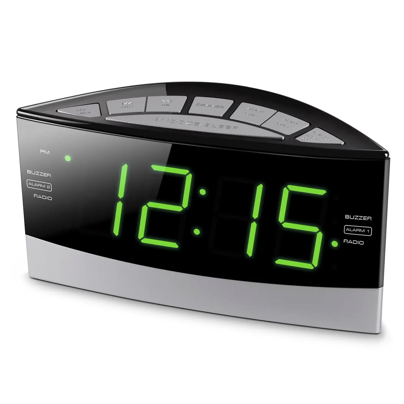 Buy Sharp 1.8 LED Green Display Alarm Clock in Cheap Price ...