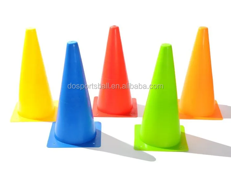 50cm Functional Plastic Sports Training Marking Cones With Holes Soccer