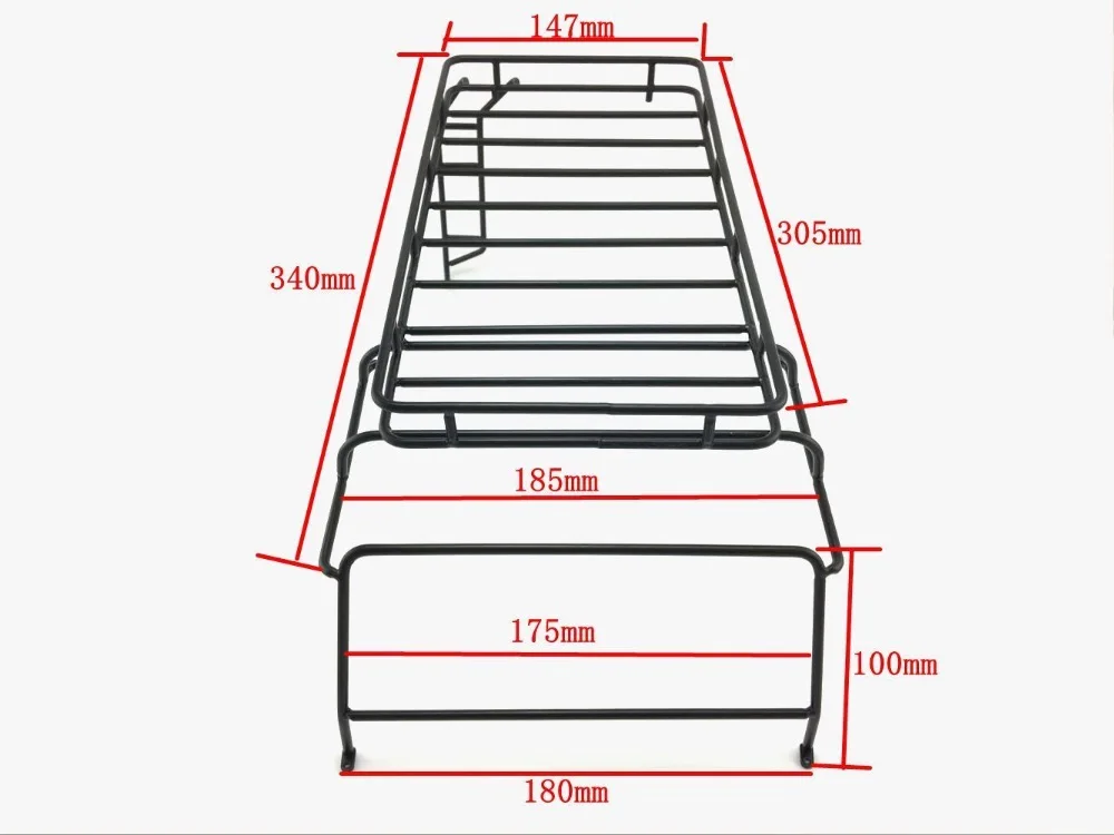 Defend D110 Metal Luggage Roll Cage Tray Without LED7