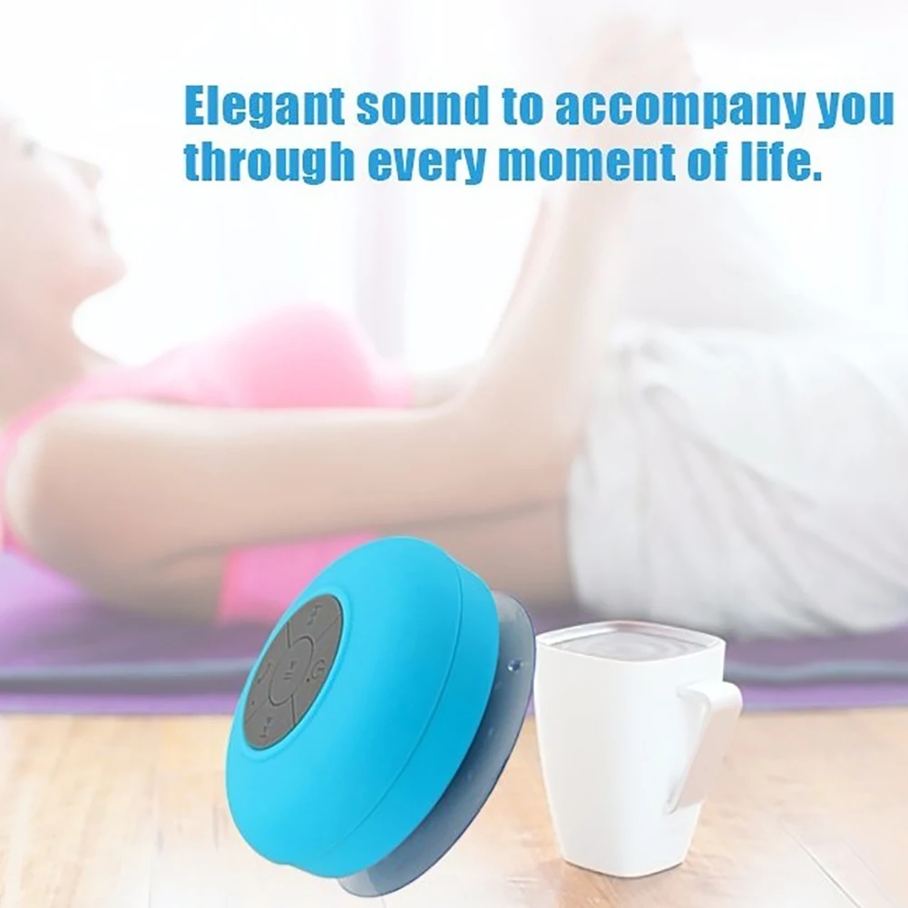 Mini Wireless Bluetooth Speaker Hands Free Waterproof Car Bathroom Office Beach Stereo Subwoofer Music Loudspeaker With Suction - ANKUX.COM