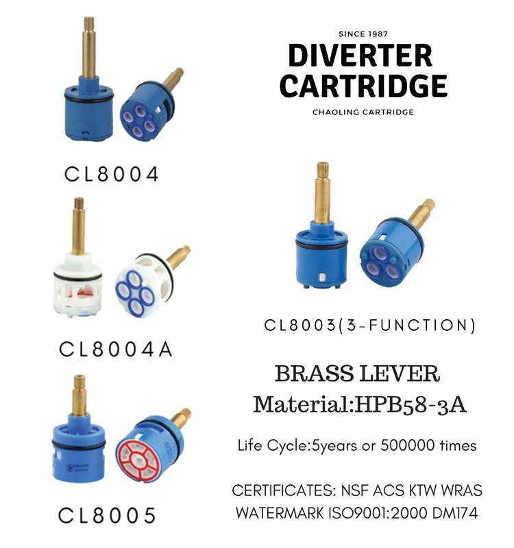4 Way Diverter Ceramic Cartridge Flat Faucet Cartridges Buy Ceramic
