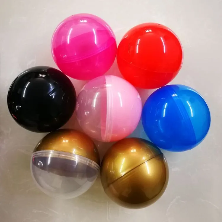 50mm 60mm 70mm White Hollow Plastic Ball Openable Capsule Balls For