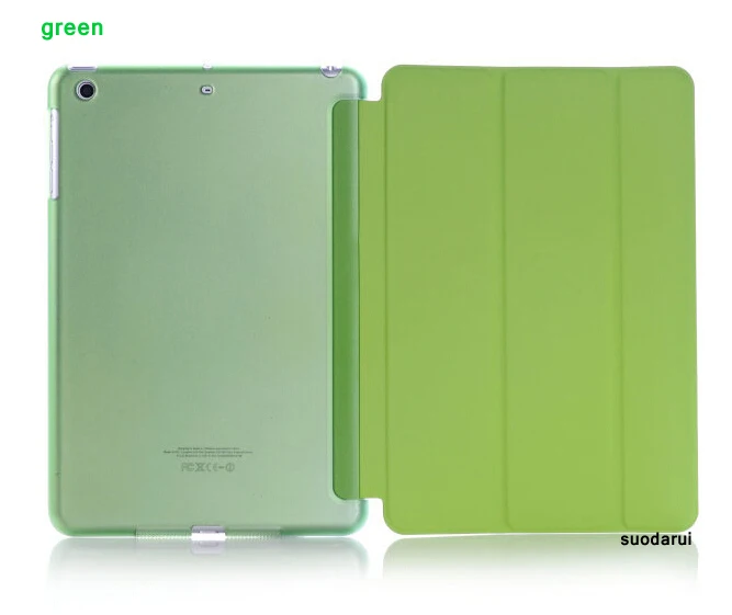 Three Folding stand leather smart case cover For apple iPad mini 4