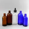 5ml 10ml 15ml 30ml 50ml 60ml 100ml blue amber dropper e liquid bottles clear glass dropper bottle with dropper
