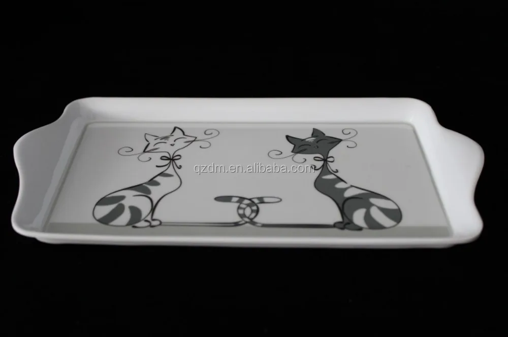 Customized Designs Melamine serving tray Plastic Tea tray