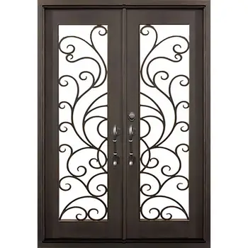 Top Selling Newest Modern Wrought Iron Entry Door Buy Wrought Iron Front Doors Wrought Iron Interior Door Wrought Iron Double Door Product On
