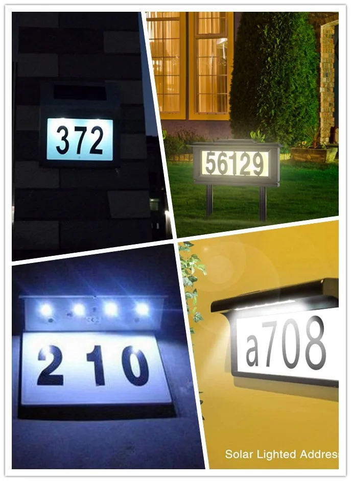 Solar address light