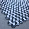 square cube marble for washroom wall decoration 3d mosaic tile