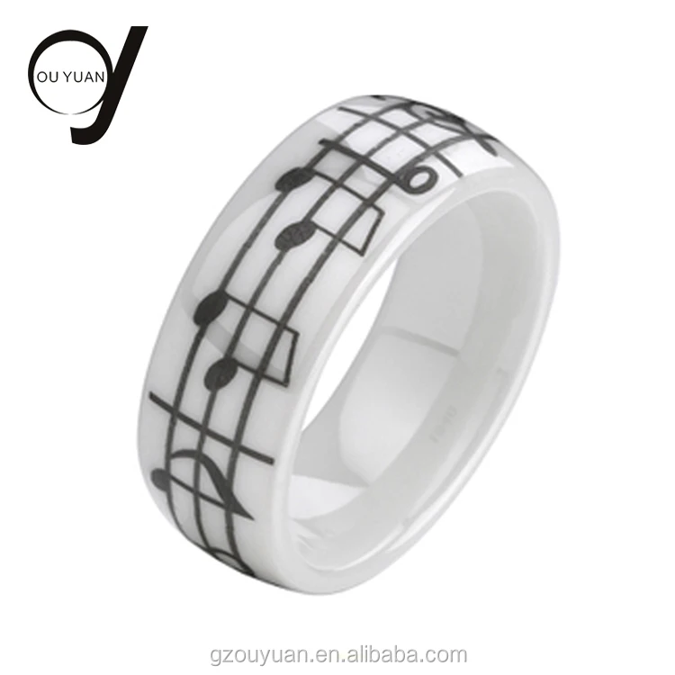 Tungsten Ceramic Ring Ceramic Jewelry Anillos Piezo Ceramic Ring