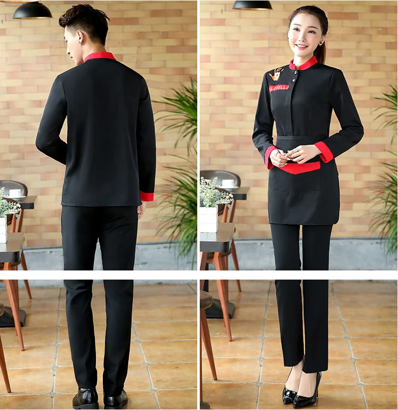 Fine Dining Server Waiter Catering Banquet Staff Uniforms Dresses