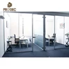 High Quality frame office etched glass room divider glass partition walls