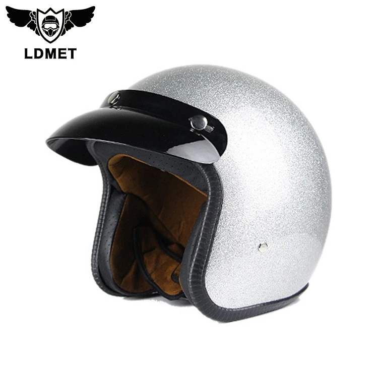Wholesale Dot Ce Certification Open Face Classic Vintage Helmet Metal
