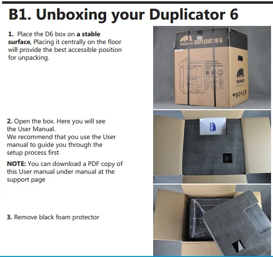 D6 printer packing 1