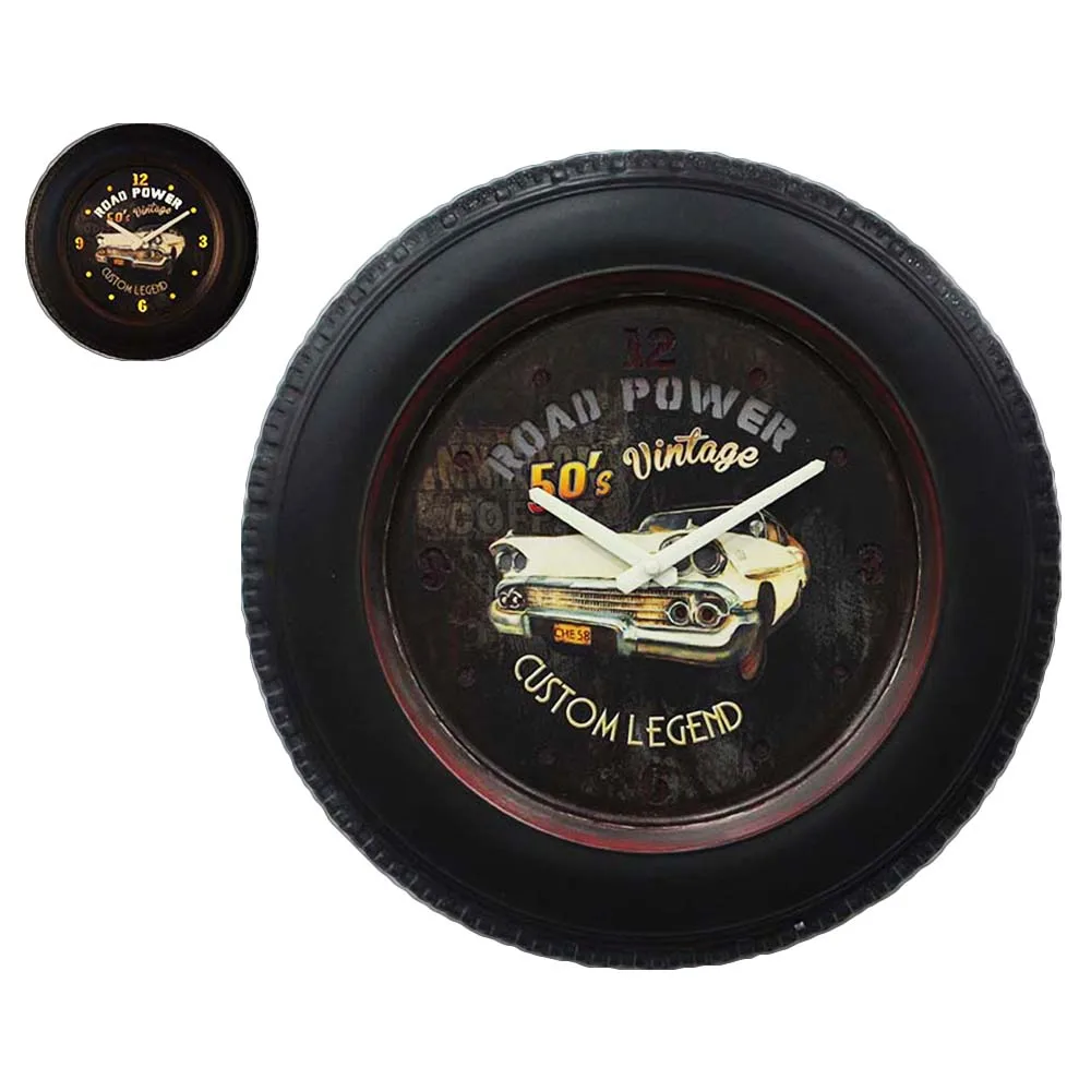 Wholesale Competitive Price Car Tire Led Neon Wall Clock Made In China