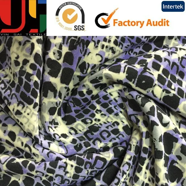 China supplier Best Seller Polyester FDY jersey with spandex printed fabric wholesale