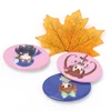 VOGRACE High quality cheap hot sale 3D badges anime round metal tin button custom pin badge