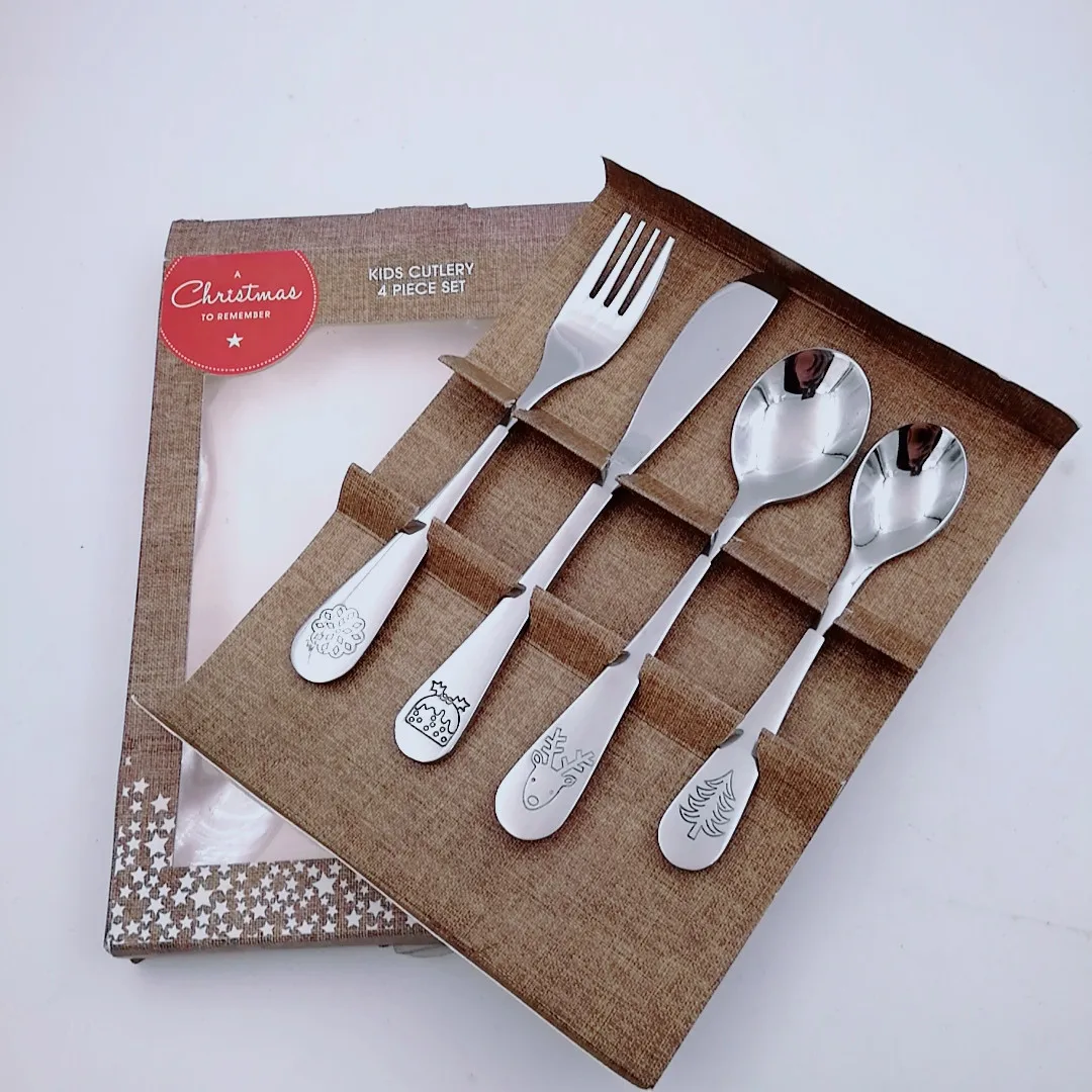 Toddler Silverware 18/0 Toddler Utensils Baby Silverware Cutlery Set